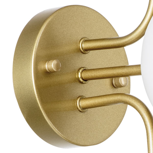 815533 Бра CROCO 3х5W (led) G9 ЗОЛОТО/БЕЛЫЙ