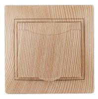 1-203-11 Intro Розетка 2P+E Schuko с крышкой, 16А-250В, IP20, СУ, Plano, сосна (10/100/2500)