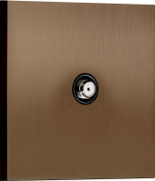 Спутниковая розетка SAT 1 Вых.: 950-2400 МГц, (F-разъём), бронза, серия N96