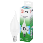 LED BXS-10W-840-E14 GL  Лампа светодиодная ЭРА GREEN LINE LED BXS-10W-840-E14 GL 10Вт свеча на ветру яркий белый свет E14