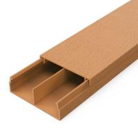 Кабель-канал бук 2-й замок в п/э 30х10 мм перегородкой (64 м/уп) Промрукав