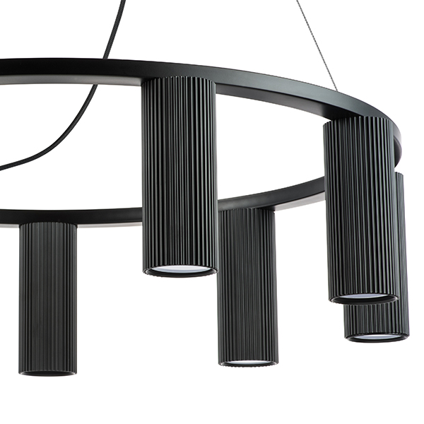 718097 Люстра ROMA 9х28W GU10 (led) MATT BLACK