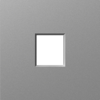 Накладка 1-я для розеток RJ45,TV,SAT, сталь, серия A07