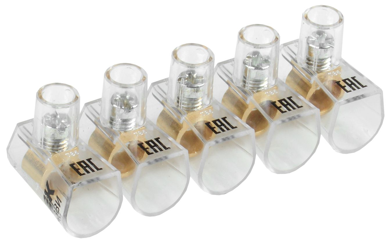 Зажим винтовой концевой изолированный КЗВИ 10мм2 (5x1) IEK