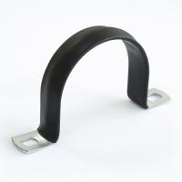 Скоба металлическая двухлапковая с полимерным покрытием СМД-П d60-63 мм (50шт/200шт уп/кор) Промрукав