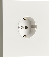 Розетка Schuko с заземлением, со шторками 16A 250 В~ , белый, серия N96