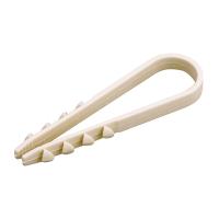 Дюбель-хомут 19-25мм, круглый, белый (100 шт/уп) REXANT