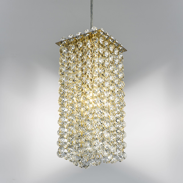 795422 Подвес CRISTALLO 1х40W G9 ЗОЛОТО