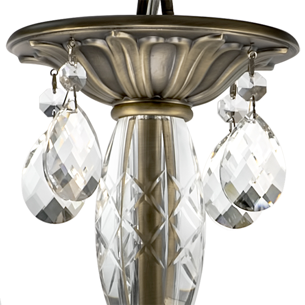 694061 Люстра STREGARO 6х60W E14 БРОНЗА