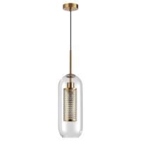 4940/1 PENDANT ODL22 467 античн.бронза/металл/прозрачный/стекло Подвес E27 1*40W CLOCKY