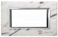 BT Axolute Белый мрамор Каррара Рамка 4 мод прямоугольная
