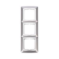 DEA Рамка 3-я горизонтальная Серебряный металлик KRANZ 