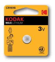 Батарейки Kodak CR1616-1BL MAX Lithium (60/240/50400)