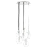 803061 Подвес PENTOLA 6х25W G9 ХРОМ/ПРОЗРАЧНЫЙ