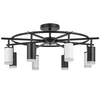 LR7183743640 Люстра RULLO 8х50W GU10 ЧЕРНЫЙ/БЕЛЫЙ (571718+214437-4+214436-4+202430-8)
