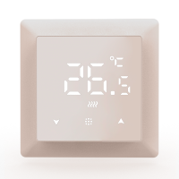 Термостат с датчиком пола с Wi-Fi, программируемый через приложение , 16 A, 55*55 мм, шампань