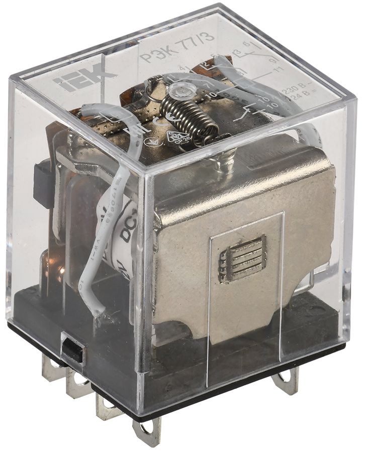 Реле промежуточное РЭК77/3(LY3) 10А 12В DC IEK