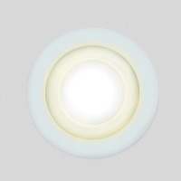 S340/8+4 белый/теплый (3 режима) круглый без стекла (D155/A125)
