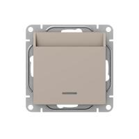 Механизм выключателя, карточный, с подсветкой, кремовый Эпика EKF