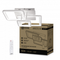 Светильник сд ELEGANT ARISTO-W 60Вт 230В 3000-6500K 4700Лм 531х448х151мм пульт ДУ белый IN HOME