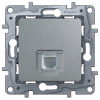 Legrand Etika Алюм Розетка тел. (RJ11)