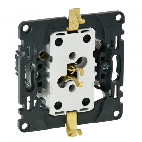 Legrand Valena Мех INMATIC Розетка 2-ная с/з  со шторками безвинт. зажим