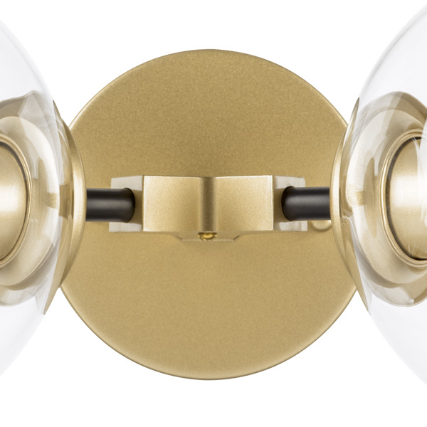 785623 Бра BETA 2x40W E27 ЗОЛОТО/ЧЕРНЫЙ