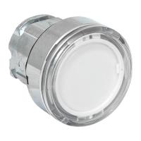 Исполнительный механизм кнопки XB4 белый плоский возвратный без фиксации, с подсветкой IP65 EKF