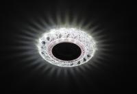 DK LD18 SL PK/WH Светильник ЭРА декор cо светодиодной подсветкой MR16, прозрачный розовый (50/1200)