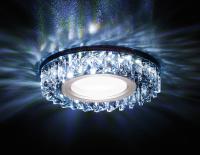 S255 BK хром/тонированный хрусталь/MR16+3W(LED WHITE)