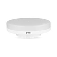 Лампа Gauss GX53 8W 680lm 4100K диммируемая LED 1/10/100