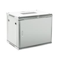 Настенный телекоммуникационный шкаф 19" 12U 600×600мм, дверь металл, с задней стенкой, разборный, серый (RAL 7035) REXANT
