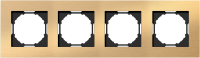 Рамка 4-я, Natural золотистый алюминий, серия A07