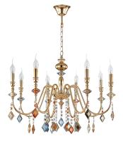 Люстра Crystal Lux MERCEDES SP8 GOLD/COLOR