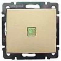 Legrand Valena Крем Переключатель 1-клавишный с подсветкой