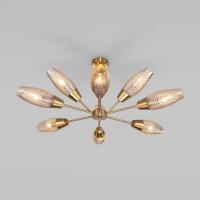 Потолочная люстра со стеклянными плафонами 60140/9 золото