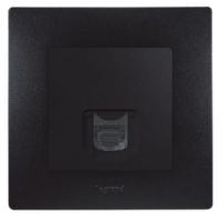 Legrand Etika Антрацит Розетка тел. (RJ11)