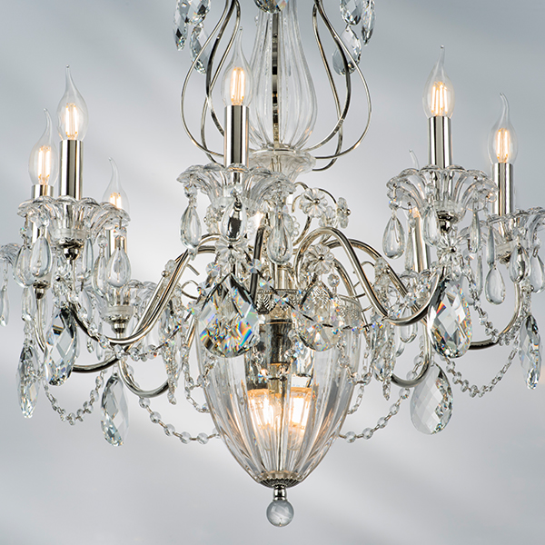 790114 Люстра SCHON 11х60W E14 Silver