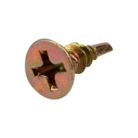 Саморез оконный сверло 3,9х13мм, желтый цинк, короб (500 шт/уп) KRANZ 