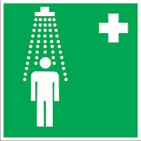 Знак пластик EC03 "Пункт приема гигиенических процедур (душевые)" (200x200) ГОСТ 12.4.026-2015 EKF PROxima