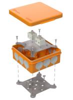 Коробка огнестойкая для о/п двухкомпонентная 60-0303-FR6.0-4 Е15-Е120 RAL2004 100х100х40 (16 шт/кор) Промрукав