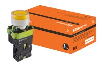 Кнопка SB2-BW3561 с возвратом, 1НО, d22 мм, 230 В LED, желтая, IP40 TDM