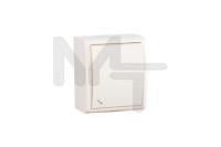 Выключатель проходной с подсветкой  IP54  10А 250В  винтовой зажим  S15A  слоновая кость