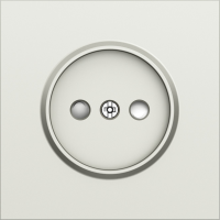 Накладка для розетки без заземления, со шторками 16A 250 В~, шампань, серия S08