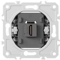 Механизм HDMI 2.0a, черный, разъем Type A 180° 4K  Full HD @ 60 Hz 3D, HDR, серия DB