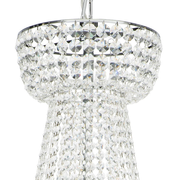 700514 !3 КОР!!! Люстра подвесная CLASSIC 51х60W E14 ХРОМ