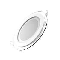 Светильник Gauss Glass круг 12W 900lm 3000K 185-265V IP20 монт Ø118 160*35 с дек стеклом LED 1/40