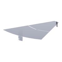 Крышка угла горизонтального изменяемого 0-45 градусов Стандарт INOX (AISI 316) 600 Промрукав