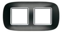 BT Axolute Темный металлик Рамка 2+2 мод эллипс