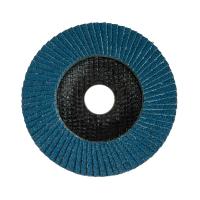 Круг лепестковый торцевой, циркониевый, P120, 125х22,2мм INOX KRANZ